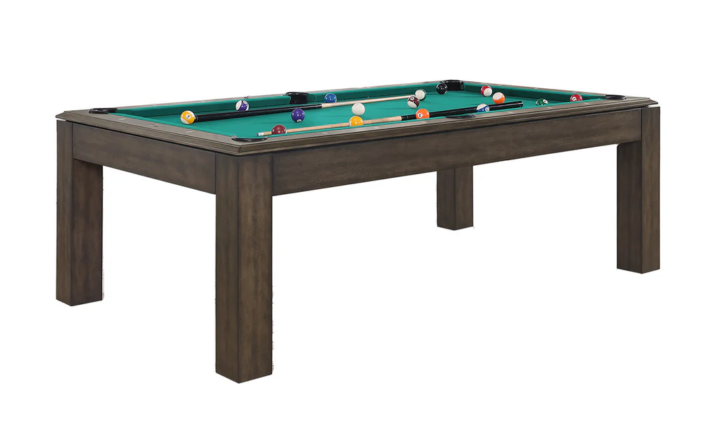 Albany 7 Foot Pool Table with Dining Top Grey Walnut