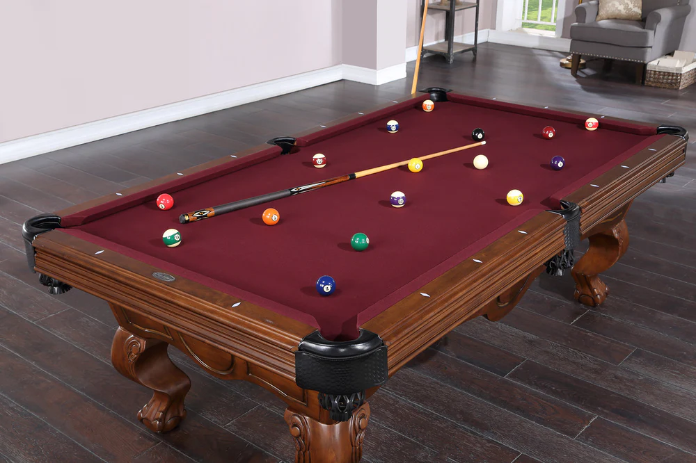 Savannah 8 Foot Pool Table Birch Brown Walnut - Image 6