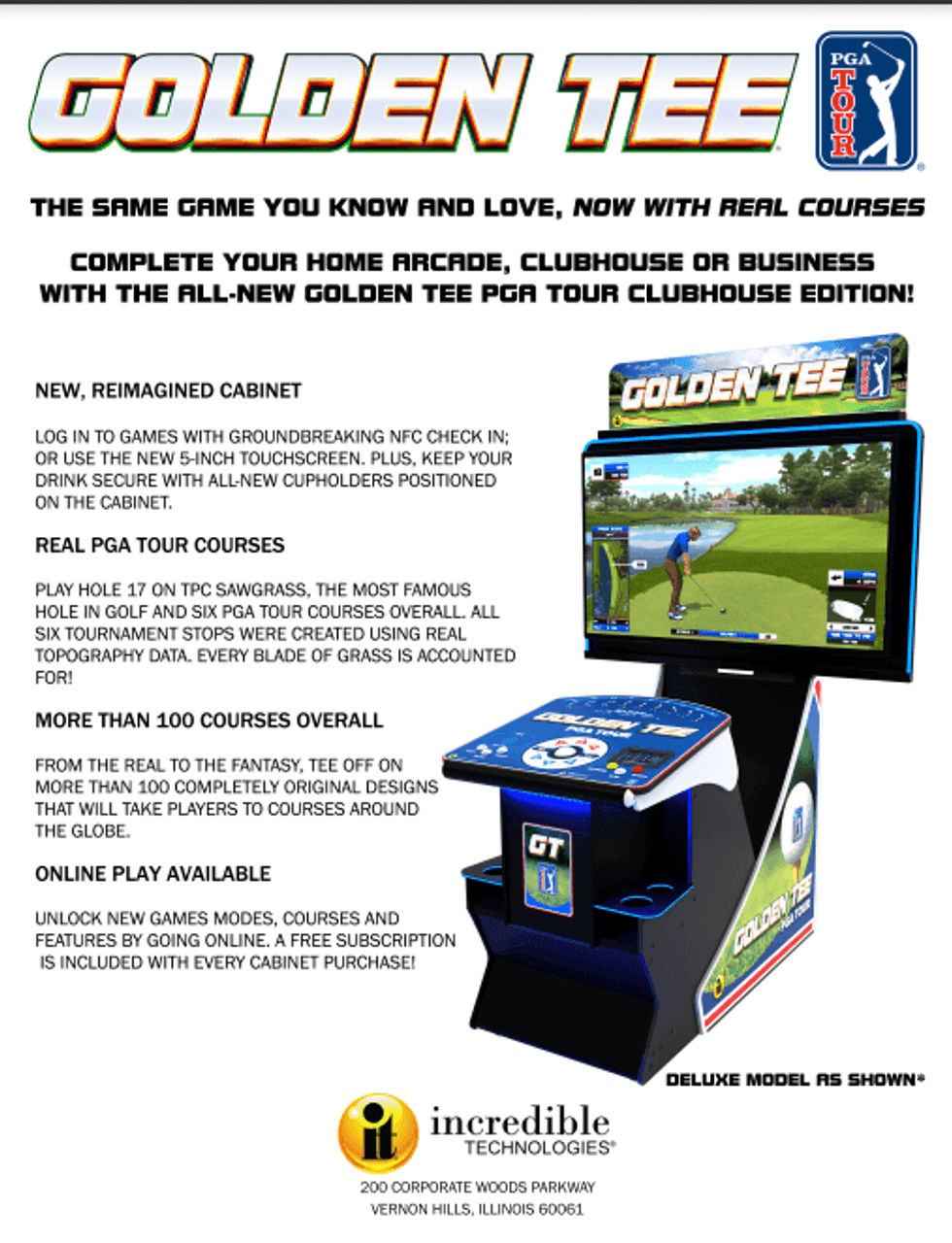 Golden Tee PGA Tour Clubhouse Standard Edition - Image 2