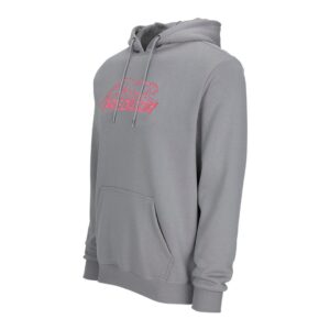 Predator Gray Hoodie with Embroidered Pink Logo