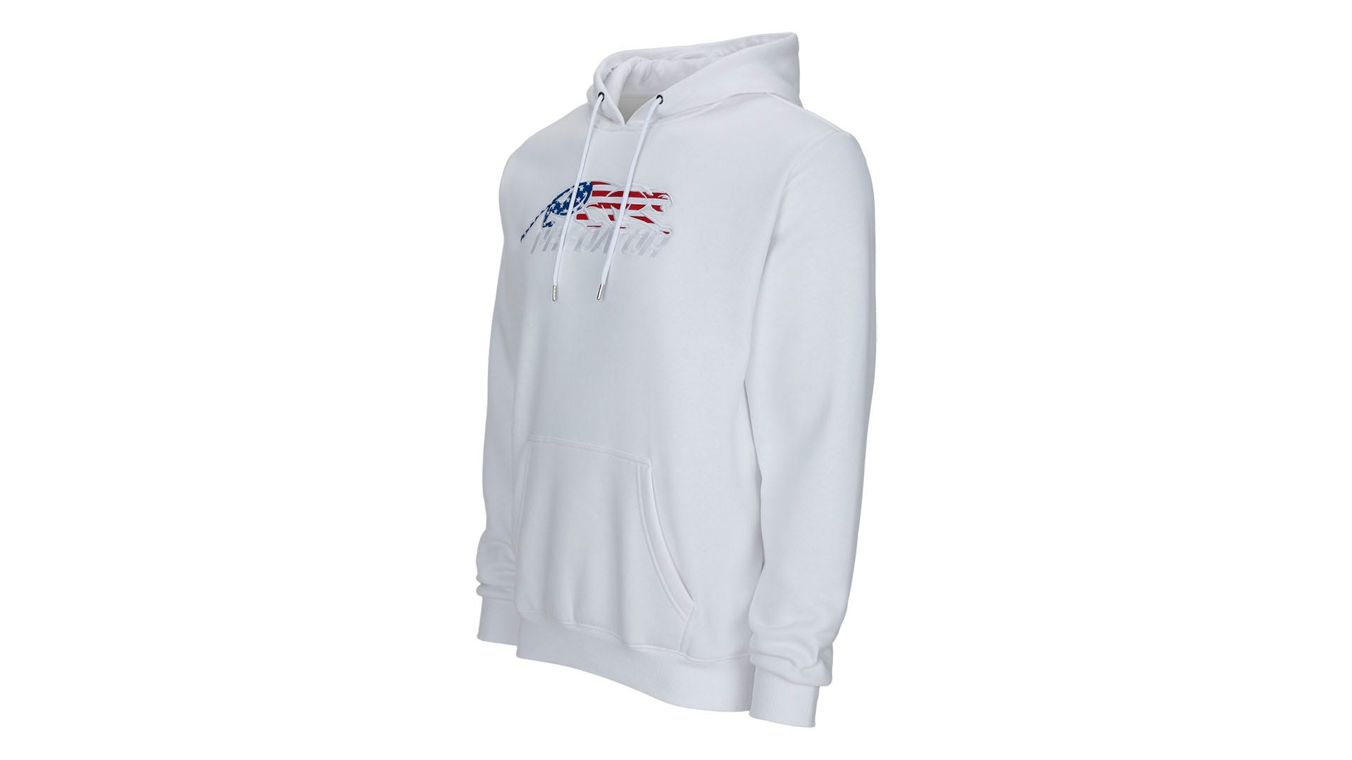 Predator White Hoodie with Embroidered USA Logo