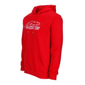Predator Red Hoodie with Embroidered Logo