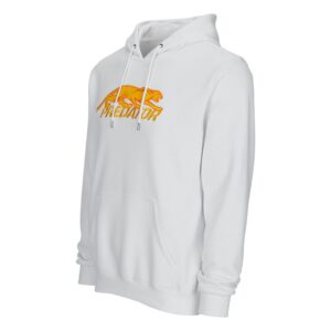 Predator White Hoodie with Gold Embroidered Logo