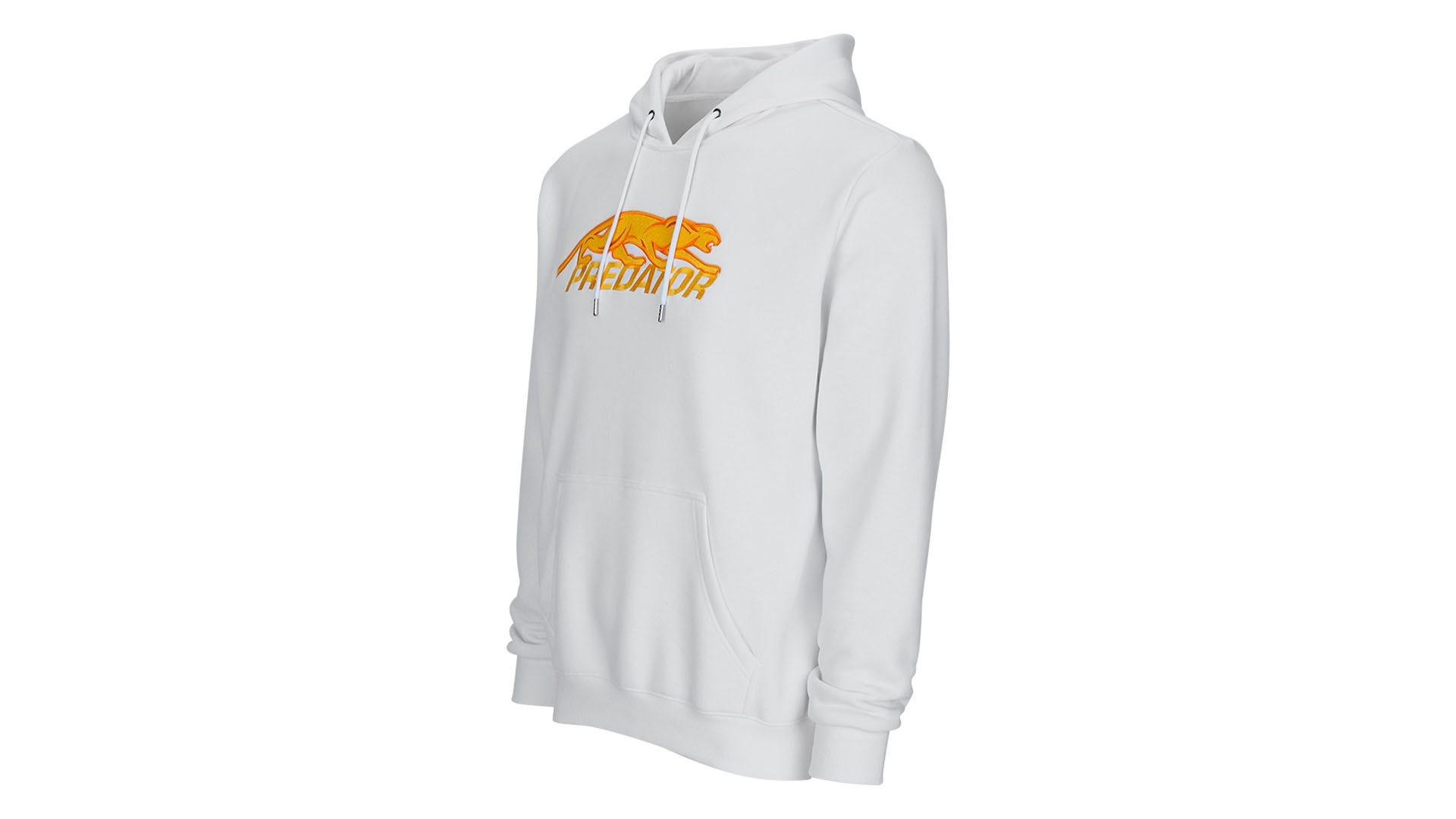 Predator White Hoodie with Gold Embroidered Logo