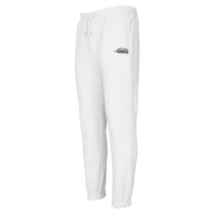 Predator White Joggers with Black Embroidered Logo