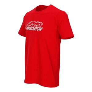 Predator Red T-Shirt with White Embroidered Logo